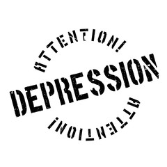 Depression rubber stamp. Grunge design with dust scratches. Effects can be easily removed for a clean, crisp look. Color is easily changed.