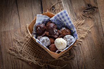 Homemade sweet balls.