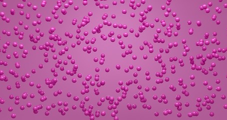 Pink bobbles 3d