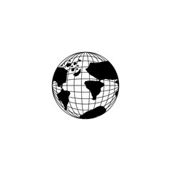 Global sphere icon. Communication internet connectivity and web theme. Isolated design. Vector illustration