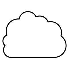 Cloud computing icon. Storage technology virtual and network theme. Isolated design. Vector illustration