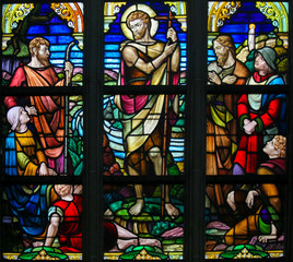 Fototapeta na wymiar Stained Glass - Saint John the Baptist