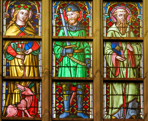 Obraz na płótnie Canvas Stained Glass - Catholic Saints