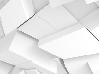 Abstract digital background, white 3d