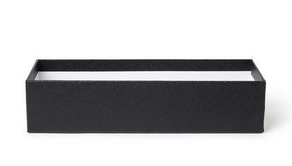 Empty paper box isolated on white background