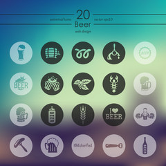 Set of beer icons