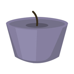 Candle icon. Fire flame and light theme. Isolated design. Vector illustration