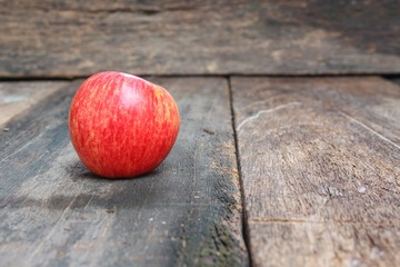 Red Apple Close up,select focus with shallow depth of field 