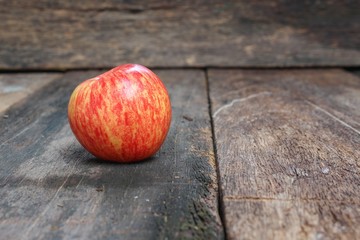 Red Apple Close up,select focus with shallow depth of field 