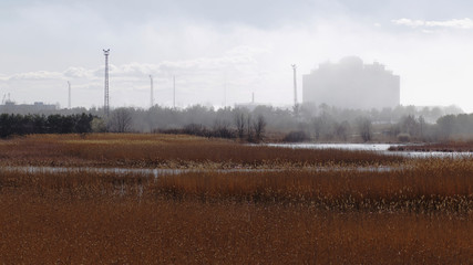 Industrial landscape, Paljassaare, Estonia