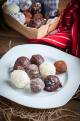 Homemade sweet balls.