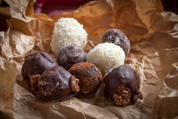 Homemade sweet balls.