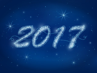 HAPPY NEW YEAR 2017 Greeting Card