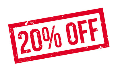 20 percent off rubber stamp
