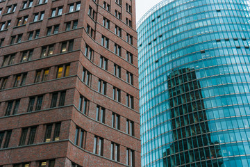 Fototapeta na wymiar modern skyscraper in a row