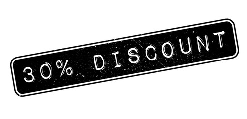 Fototapeta premium 30 percent discount rubber stamp