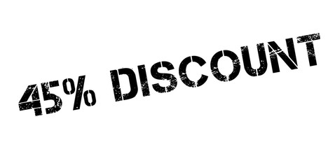 45 percent discount rubber stamp