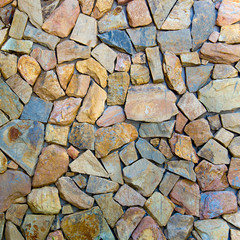 Stone cladding wall background  
