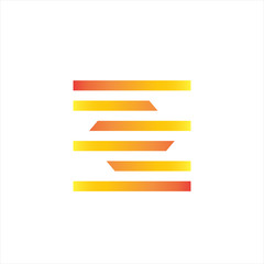 Abstract square logo design vector 