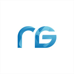 Vector R G letter logo template