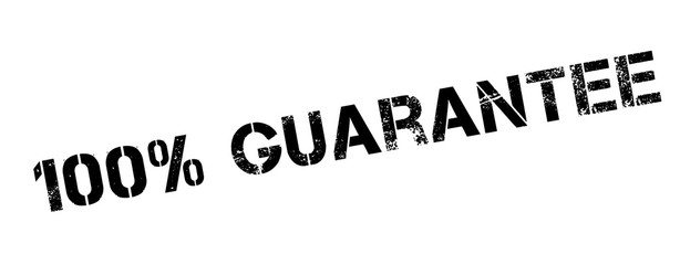 Fototapeta premium 100 percent guarantee rubber stamp