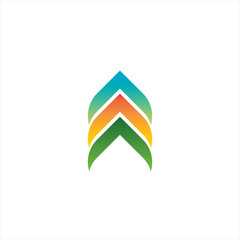 Abstract logo design vector arrow