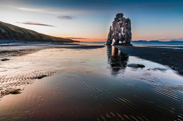 Hvitserkur beach, the troll story, Iceland