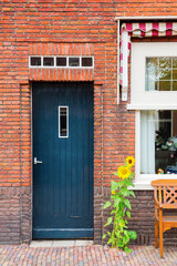 Fototapeta na wymiar house door in Hoorn, Netherlands