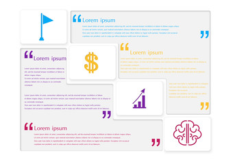 Vector illustration Infographic workflow layout diagram number o