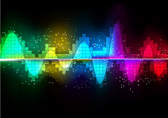 vector background abstract technology communication wave