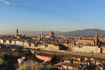 Fototapeta na wymiar Florence Duomo and city skyline, Florence, Italy