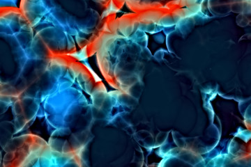 Digital art illustration of serotonin