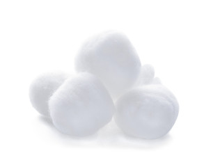cotton wool isolated on a white background