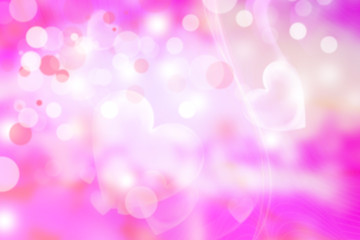 Hearts Bokeh background allover desing with lights and brillance fun abstract background
