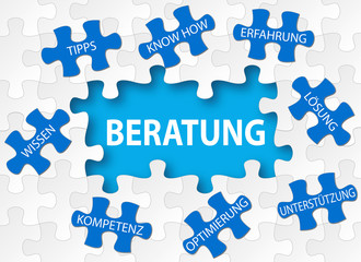 Naklejka premium Beratung