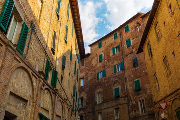 Obraz premium old buildings in Siena, Tuscany, Italy