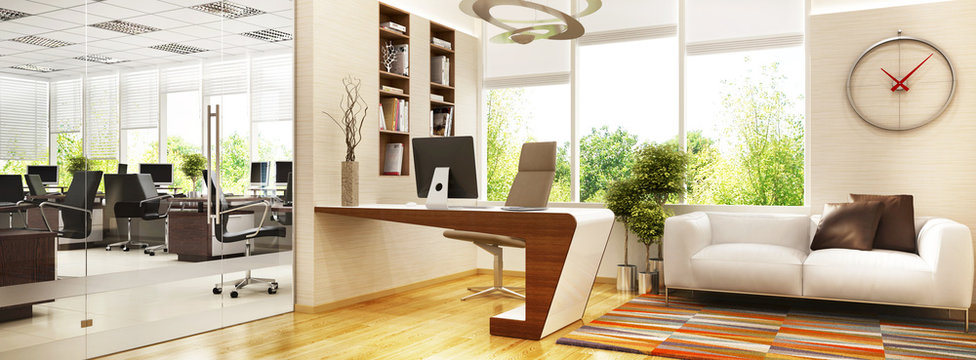 Modern office with reception