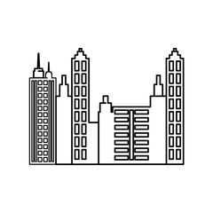 Obraz premium City urban view icon vector illustration graphic design