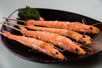 Roast shrimp