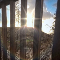 Fototapeta premium Landschaftblick aus der Höhe eines Kindes gesehen
