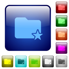 Rank folder color square buttons