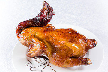 Hanging roast Chiken
