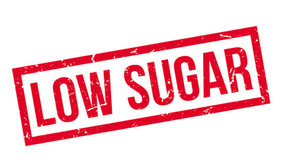 Low Sugar rubber stamp