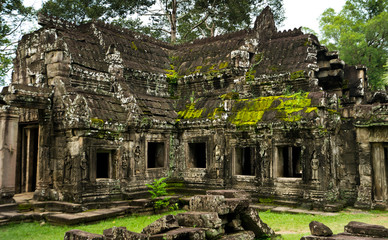 October 08, 2016 - Siem Reap, Cambodia: Banteay Kdei Temple, Buddhist temple in Angkor, Historic...