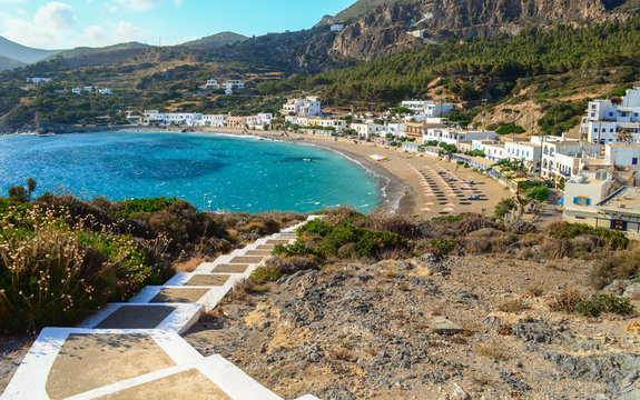 Kapsali village at Kithera island in Greece.