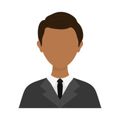 Businessman executive Profile icon vector illustration graphic design