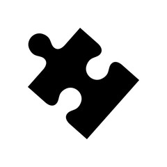 puzzle pieces concept icon vector illustration graphic design