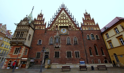 Fototapeta na wymiar Rathaus - Wrocław