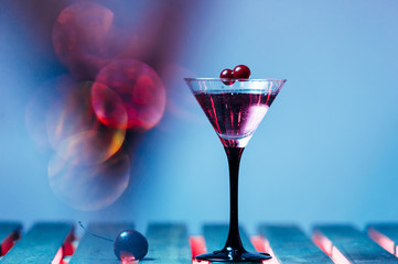 colourful cocktail with splashes