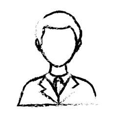Businessman executive Profile icon vector illustration graphic design
